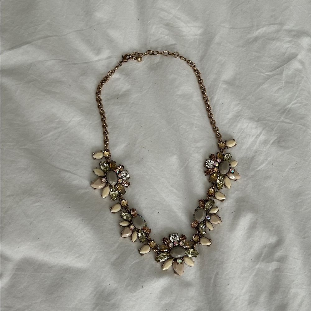 Elegant Floral Statement Necklace